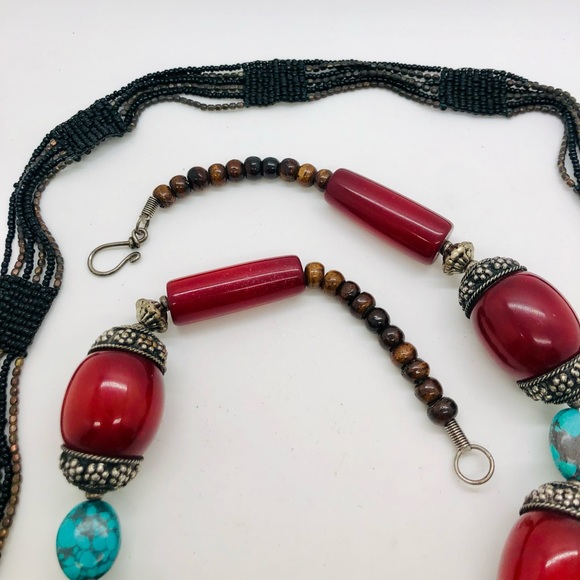Vintage Southwestern Turquoise Bead Necklace lot - Picture 11 of 13